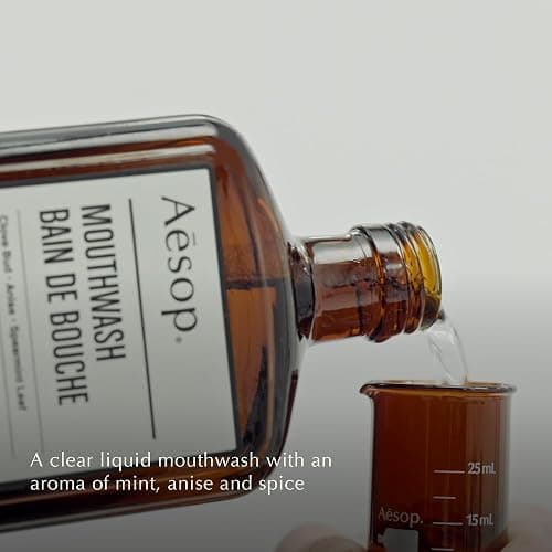 Aesop Mouthwash, Alcohol-Free, Freshen Breath, Oral Hygiene, 16.9oz | Maintain impeccable oral hygiene and feel refreshed with Clove Bud, Anise and Spearmint Leaf. thumbnail 3