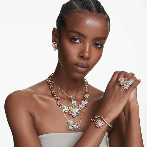 Swarovski Idyllia Flower Multicolor Ring, Crystal, No Gemstone thumbnail 6