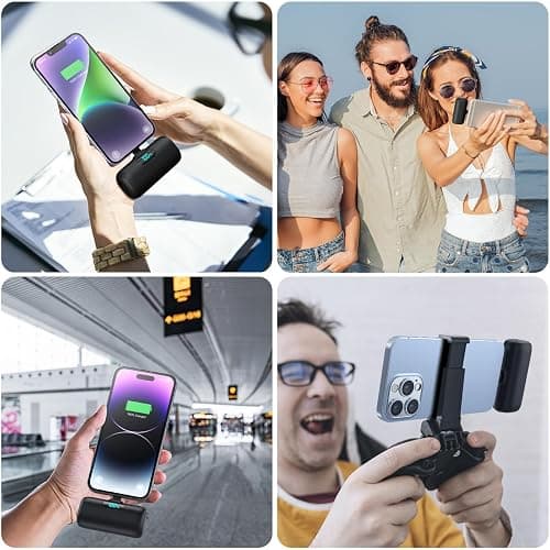 Mini Batterie Externe pour iPhone 5000mAh, Mise à Niveau 15W PD 3.0A Charge Rapide, Compact et Léger Power Bank Écran LCD Chargeur Portable Compatible avec iPhone 14/14 Pro Max/13/12/11/XR/X/8/7/6 thumbnail 4