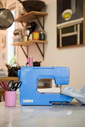 Janome Blue Couture Easy-to-Use Sewing Machine with Interior Metal Frame, Bobbin Diagram, Tutorial Videos, Made with Beginners in Mind! thumbnail 10