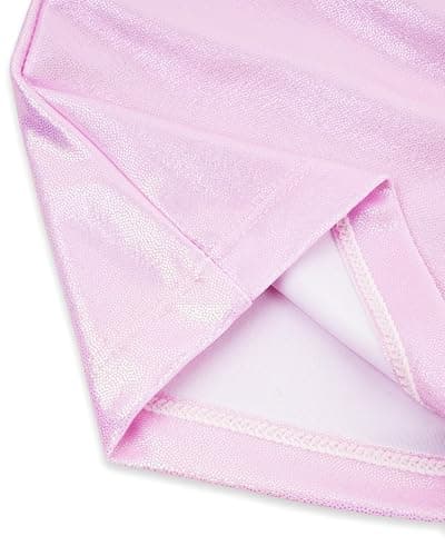 Gogokids Girls' Three-Piece Gymnastics Set, Sleeveless Leotards with Shorts and Hairband, Sparkling Ballet Dancing Unitards - Gymnastics Outfit with Gradient Color Design for 3-12 Years thumbnail 5