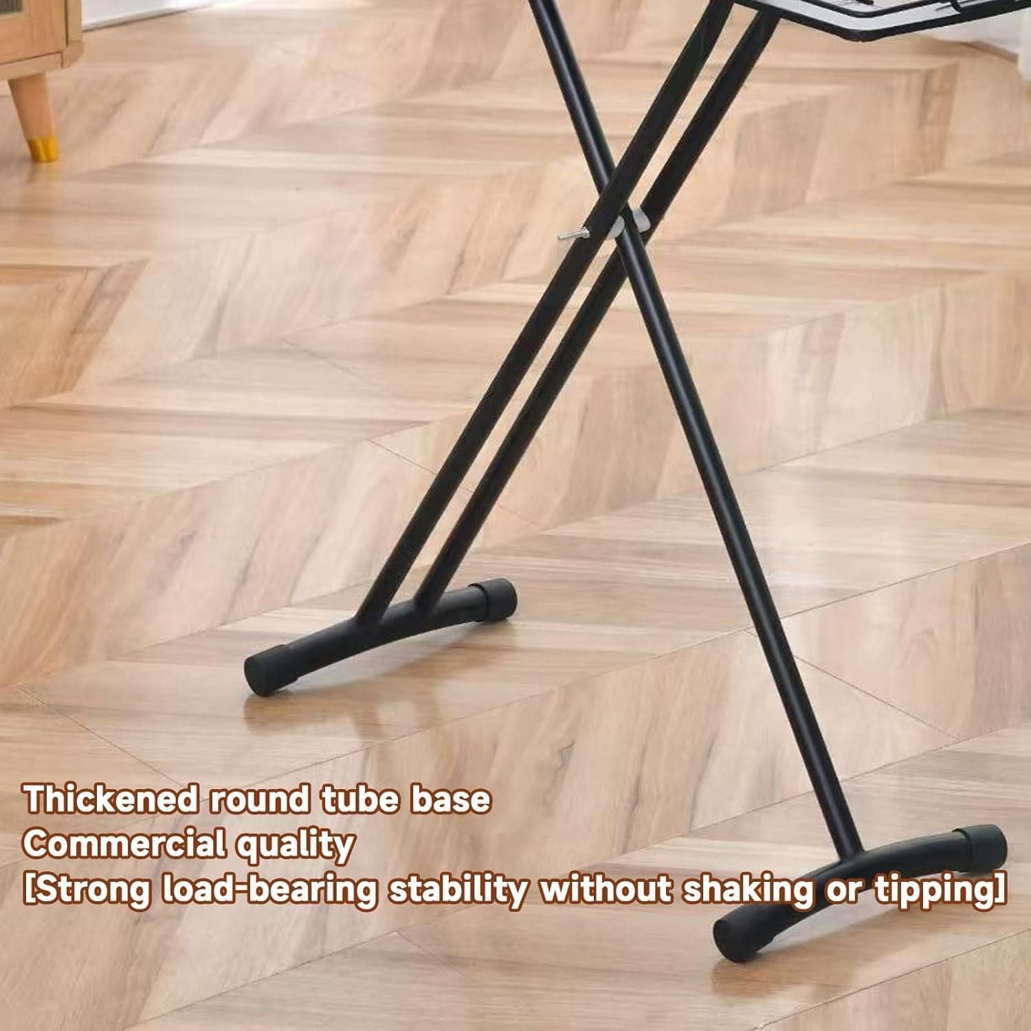 Quintin Ironing Board 110×33cm Folding Iron Board with Iron Rest | 73-90cm Adjustable Height Heavy Sturdy Legs,Extra Thick Heat Resistant Surface Cover, Space Saving Design Home thumbnail 7