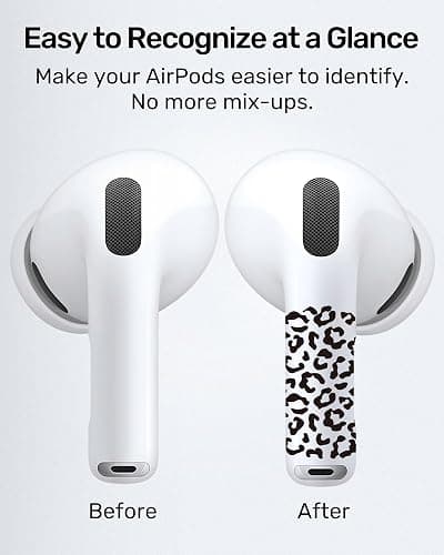 RockMax for AirPods 3rd Generation Skin，Universal Decal Sticker for AirPods Pro/Pro 2/Pro 3, Gen 3 Compatible with Clear AirPod Case, Durable Tattoo Wrap, Easy to Identify thumbnail 2