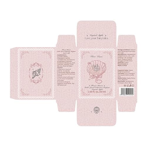 Flower Knows Shell's Jewel Perfume,Eau de Parfum Fragrance for Women,Aquatic Fruity Floral Scent With Notes of Apple,Sandalwood,Galbanum,Clean & Vegan Essential,1.67 fl.oz(Crystal Apple) thumbnail 8