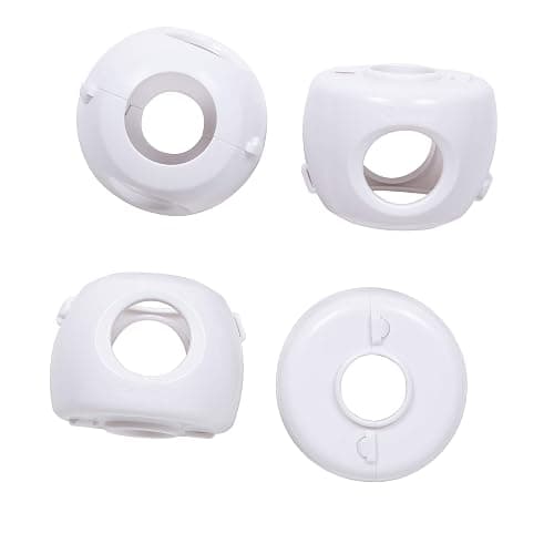 Safety 1st Parent Grip Door Knob Covers, White, One Size,4 Count (Pack of 1) (HS3260600), Packaging may vary thumbnail 4