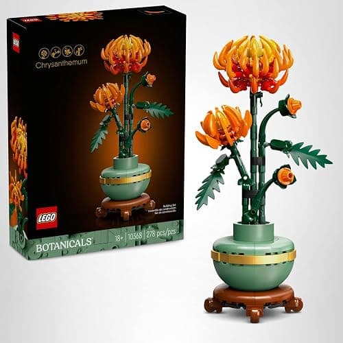 LEGO Botanicals Chrysanthemum Building Set for Adults Ages 18+ - Artificial Flower for Dinner Table Centerpieces & Decoration - Gift for Birthdays - 10368 thumbnail 7