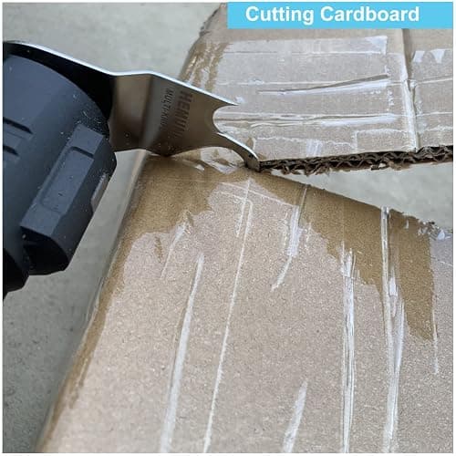 HEMUNC 3PCS Oscillating Multitool Saw Blades, Oscillating Multi Tool Hook Knife Blade for Cutting Roofing Shingles, PVC Carpet, and Cardboard, Fit Dewalt Milwukee Rockwell Bosch Dremel Ryobi Ridgid thumbnail 6