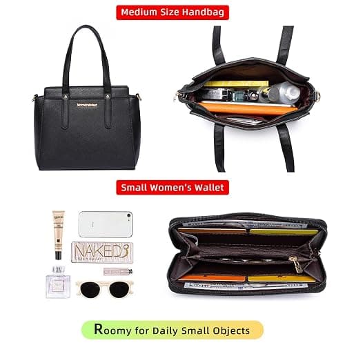 Montana West 3PCS Purses for Women Tote Bag and Wallet Set Shoulder Satchel Handbags thumbnail 5