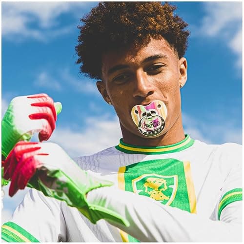 Battle Sports Binky Oxygen Football Mouthguard - Detachable Strap, Maximum Breathability, Works with Braces & No Boiling Required thumbnail 2