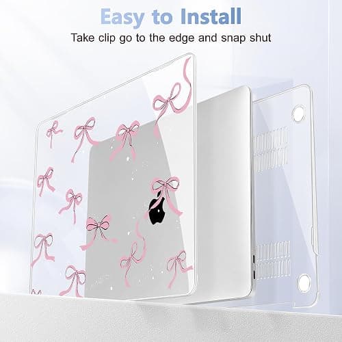 May Chen Compatible with MacBook Air 13 inch Case 2022 2021, 2020-2018 Release Model: M1 A2337 A2179 A1932, Plastic Hard Shell Case Cover for Mabook Air 13 inch with Retina Dispaly, Star Bow thumbnail 9