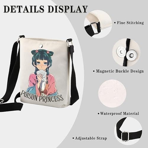 Japanese Anime Gift Anime Character Maomao Lover Gift Manga Present Poison Princess Crossbody Bag thumbnail 4