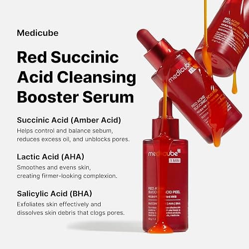 Medicube 21% Acid Wash-off Exfoliant (AHA+BHA+Succinic Acid), Wash-off Resurfacing Serum, Best for bumpy, breakout-prone skin, Korean Skincare (1.41fl.oz.) thumbnail 3