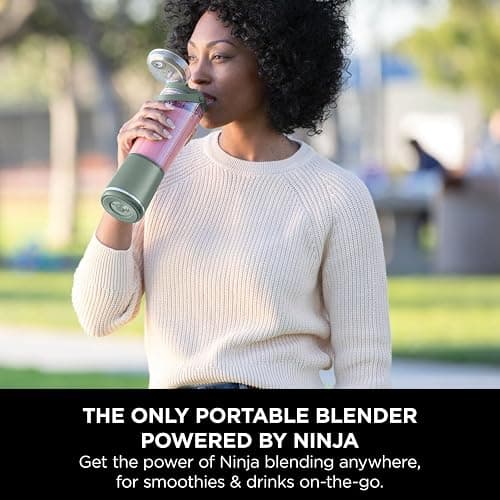 Ninja Blast Portable Blender, 530ml, Leakproof Lid & Sip Spout, Powerful Cordless Mini Blender, Rechargeable, Portable Smoothies, Protein Shakes, Blends Ice & Frozen Fruit, Forest Green, BC151UKEM thumbnail 13