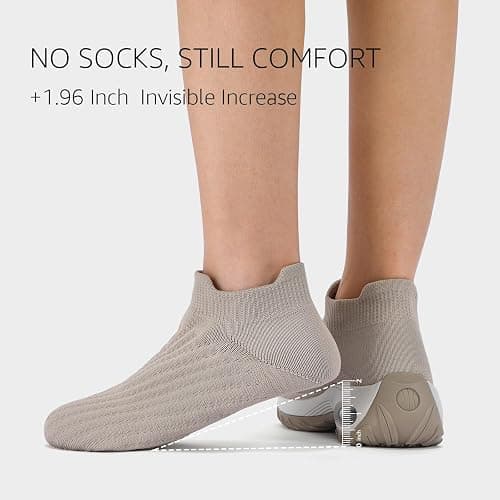 HKR Women's Walking Shoes Arch Support Non Slip Work Shoes Breathable Knit Upper Lightweight for Plantar Fasciitis thumbnail 5