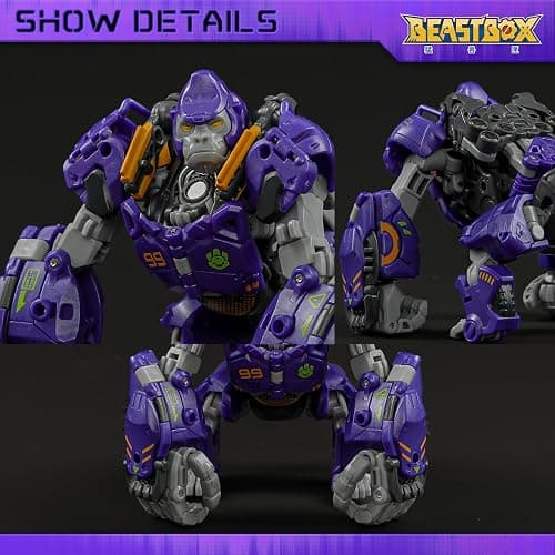 BEASTBOX BB-70 NEO GIO Deformation Toys Action Figure, Converting Toys in Mecha and Cube, Perfect Birthday Party Gift for Teens and Adults thumbnail 4