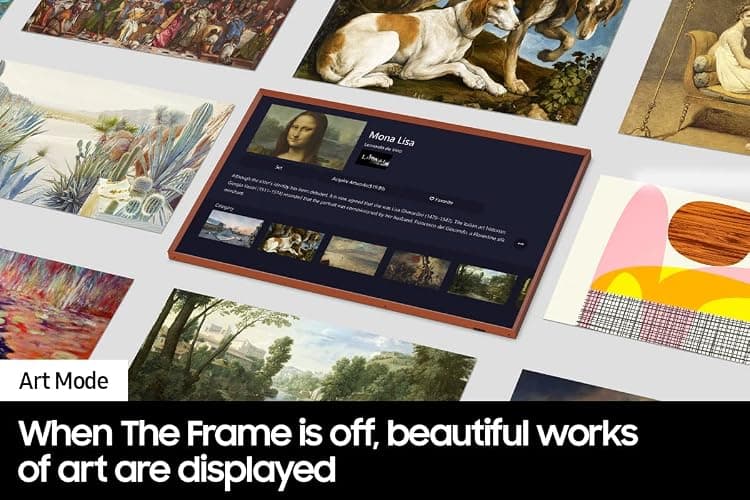 Samsung 32-Inch Class QLED The Frame LS03C Series, Quantum HDR, Art Mode, Anti-Reflection Matte Display, Slim Fit Wall Mount Included, Smart TV w/Alexa Built-in (QN32LS03CB) thumbnail 5