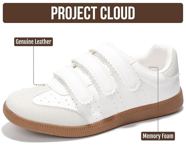 Project Cloud Sneakers for Women – Stylish & Comfortable Women's Fashion Sneakers with Memory Foam and Leather Insole – Non Slip & Lightweight Womens Shoes – Fashion Shoes for Women (Ysabelle) thumbnail 3