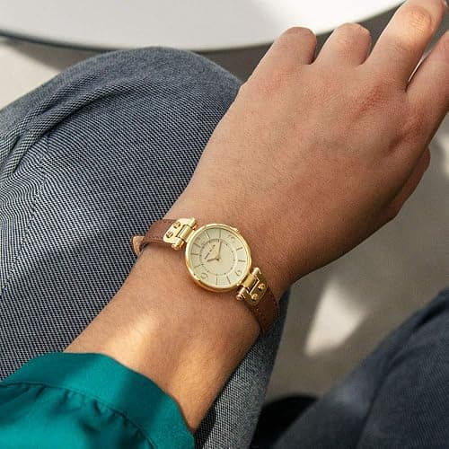 Anne Klein Women's Leather Strap Watch thumbnail 4