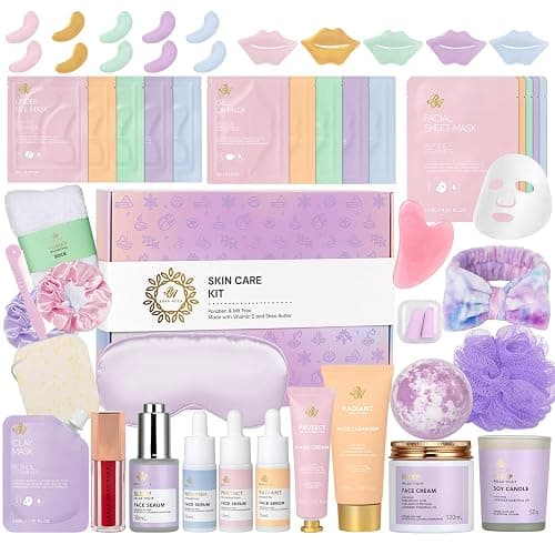 Christmas Gifts for Women, 38 Pcs Skin Care Face Sheet Mask, Bath & Body Spa Gift Set, Self-Care Relaxation Pampering Gift Basket, Bath Bomb, Eye Mask, Face Serum, Lip Gloss, Mother Day, Birthday thumbnail 2