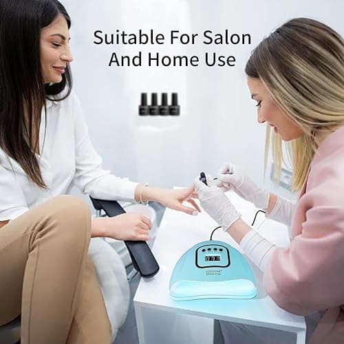 JODSONE U V LED Nail Lamp Blue Gel Polish Nail Dryer with Smart Auto Sensor 4 Timing Modes Fast Curing for Home DIY thumbnail 8