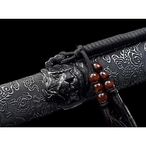 LQSMX sword 107cm Zweihändiges Schwert/scharf/Katana Schwert scharf Samuraischwert Handgeschmiedeter Manganstahl thumbnail 8