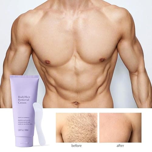 Body & Facial Hair Removal Cream, Gentle Safe for Sensitive Skin, Painless Hair Removal for Women & Men, 3.38 fl oz thumbnail 8