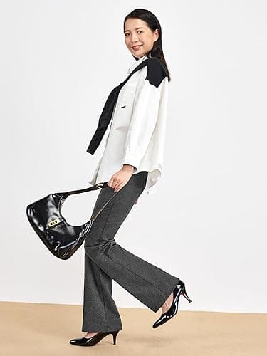 Tapata Women's 28''/30''/32''/34'' Stretchy Bootcut Dress Pants with Pockets Tall, Petite, Regular for Office Work Business thumbnail 9