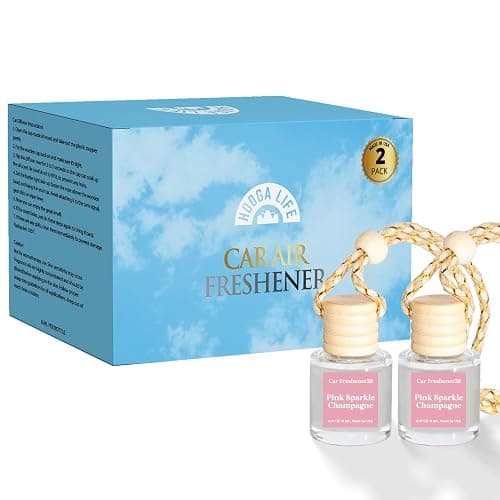 HoogaLife Car Air Freshener Diffuser 2 Pack Hanging Air Freshener Diffuser - Pink Sparkle Champagne Fragrance Oil Air Diffuse r for Car, 45+ Days Long Lasting Fragrance Made in USA (P38) thumbnail 6