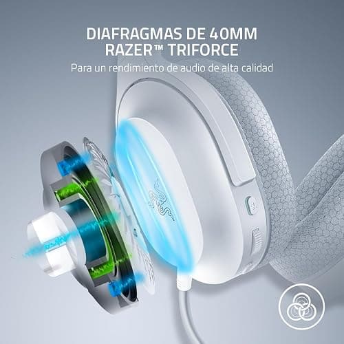 Razer Barracuda X Wireless Gaming & Mobile Headset (PC, PlayStation, Switch 2, Android, iOS): 2.4GHz Wireless + Bluetooth - Lightweight - 40mm Drivers - Detachable Mic - 50 Hr Battery - Mercury White thumbnail 4