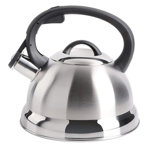 Mr. Coffee Flintshire Stainless Steel Whistling Tea Kettle, 1.75-Quart, Brushed Satin thumbnail 6
