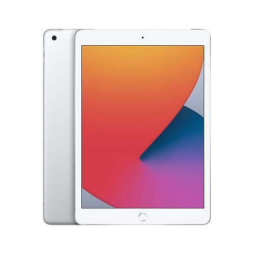 Apple iPad (8e Génération, 10,2-Pouces, 2020), 32Go, Wi-Fi + Cellular, Argent (Reconditionné) - Image 1