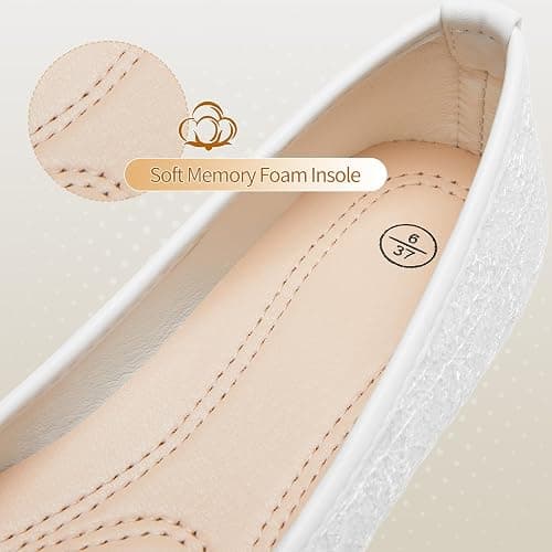 FINIWOR Womens Black Ballet Flats Shoes,Point Toe Shoes | comfortable dressy slip on casual flats with bow for women thumbnail 5