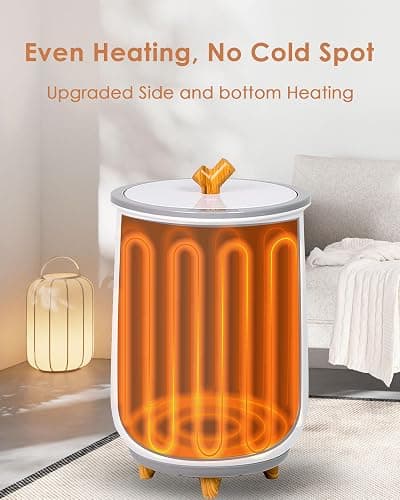 VOUKOTA Towel Warmers for Bathroom, 20L Luxury Towel Warmer Bucket with Auto Shut Off, Heat Timer 20/40/60/90 Min Adjustable, 3 Heating Temperature Select, Idea for Any Occasion thumbnail 3