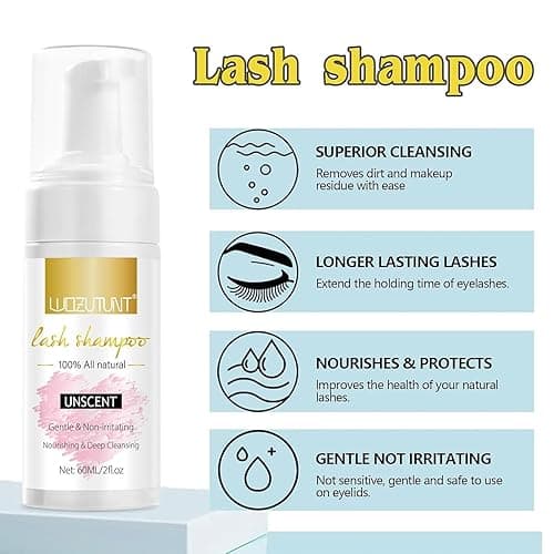 Eyelash Extension Cleanser Lash Mousse Lash Shampoo for Extensions, USB Mini Portable Fan Rechargeable Electric Handheld Air Conditioning (lash kit-handheld fan) thumbnail 3