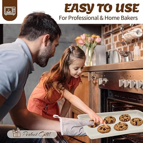 Baking Pans Set, Nonstick Bakeware Sets, Oven Pans for Cooking, AIVIKI 6 Pieces Baking Set Including Cookie Sheet, Deep Roaster Pan, Square Pan, Loaf Pan, Muffin Pan, Carbon Steel Baking Set thumbnail 7