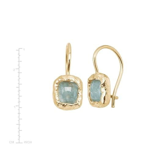 Silpada 'Mediterra' Natural Aquamarine Petite Drop Earrings in 14K Gold-Plated Sterling Silver thumbnail 5