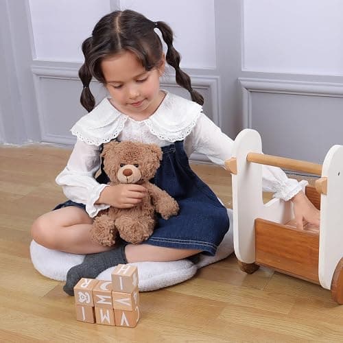 Apricot Lamb Toys Plush Brown Teddy Bear Stuffed Animal Soft Cuddly Perfect for Child 8 Inches thumbnail 4