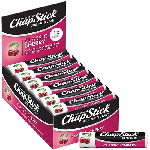ChapStick Bulk Lip Balm, Classic Cherry 12-Count – Lip Moisturizer for Dry Lips, 0.15 Oz Ea - Image 1