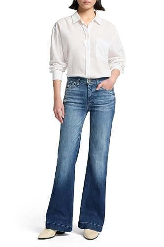 7 for All Mankind Women's Petite Size The Tailorless Dojo Trouser Jean (Short Inseam) thumbnail 2