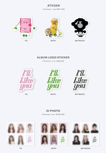 I'll Like You - Random Cover - incl. Photobook, Photocard A + B, Sticker, Album Logo Sticker, ID Photo + Poster thumbnail 9