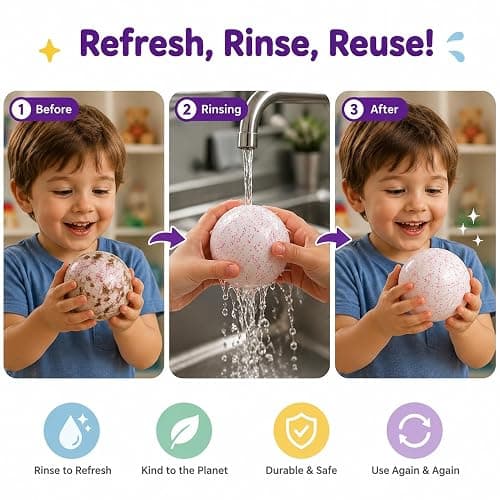 Snowball Stress Relief, Squeeze Fidget Ball for Adults,Slow Rise Portable Desk Ball,Relaxation & Daily Calm Gifts thumbnail 4