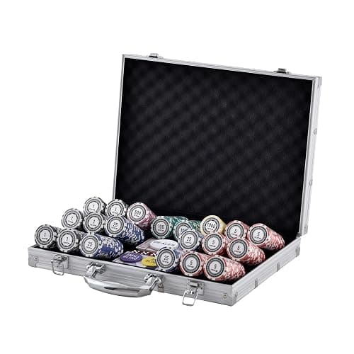 VEVOR Poker Chip Set, 500-Piece Poker Set, Complete Poker Playing Game Set with Aluminum Carrying Case, 11.5 Gram Casino Chips, Cards, Buttons and Dices, for Texas Hold'em, Blackjack, Gambling thumbnail 9