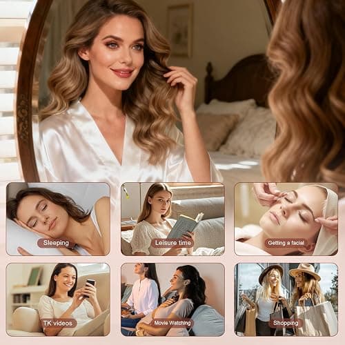 Togayu Heatless Curls Overnight Set - 4PCS Jumbo Velvet Hair Rollers to Sleep In, No-Damage Flexi Rods for Beautiful, Effortless Curls and Waves for Women thumbnail 7