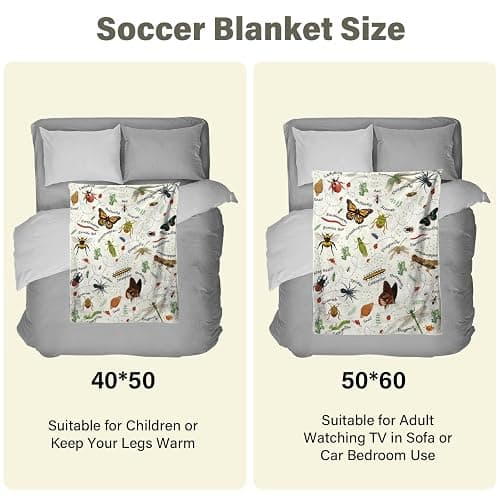 LARIAU Insects Blanket Gifts for Women, 50"*60" Blanket Gift for Boys Girls Birthday Christmas Thanksgiving, Insect Bug Decor, Entomology Gifts for Adult Who Love Bugs thumbnail 6