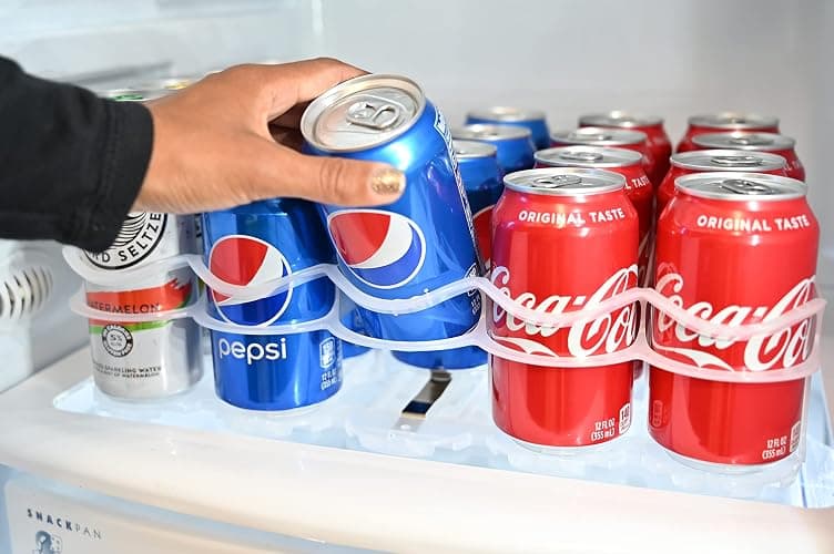 Display Technologies, Fridge-Plus Drink Organizer for Refrigerator Storage - Soda Can Dispenser and Soda Can Organizer Rack for Bar Fridge (Pack of 1) thumbnail 2