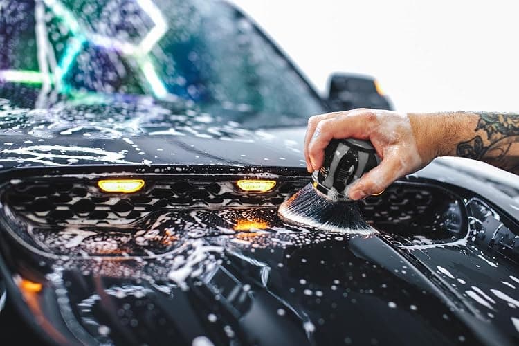 Detail Factory - Curveball XL Synthetic Brush - Ultra Soft Bristles, Comes with Storage Rack, Covers Large Area Inside or Outside Vehicles - Grey thumbnail 6