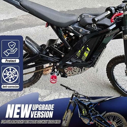 OICCTBF Frame Guards Kit,Gloss Black Body Frame Fairing Protective Cover Protector Guard Sticker Side Body Panel Side Spoiler Cowl Accessoires for Sur Ron Light Bee X LBX Segway X260 X160 thumbnail 6