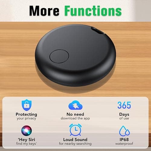 Air Tracker Tags-4 Pack: Smart Bluetooth Tracker, Item Finder Works with Apple Find My (iOS Only) App, Trakcer Tag Locator for Keys, Luggage, Satchel, weTag mini. (Not for Android Devices) thumbnail 8
