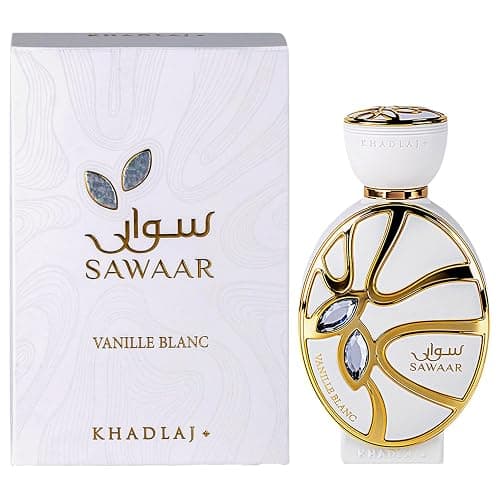 Khadlaj Sawaar Vanille Blanc – Vanilla, Sweet, Woody – Extrait de Parfum Long-Lasting Fragrance for Everyone, 3.4 Ounce / 100 ml thumbnail 2