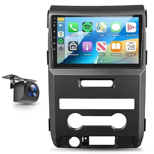 8Core 4+64G Car Radio for Ford F150 2009 2010 2011 2012 Wireless Carplay Android Auto,9" IPS Radio,Android/GPS WiFi/32EQ DSP/59UI/Bluetooth5.0/SWC/Backup Camera for F150 Radio Upgrade - Image 1